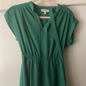 Emerald Green Dress with Tie